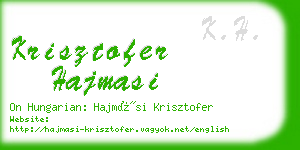 krisztofer hajmasi business card